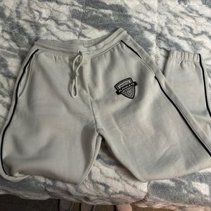 Alphalete Gray Sweatpants with Black Accents